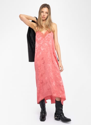 Robe longue brodée ZADIG&VOLTAIRE Rose